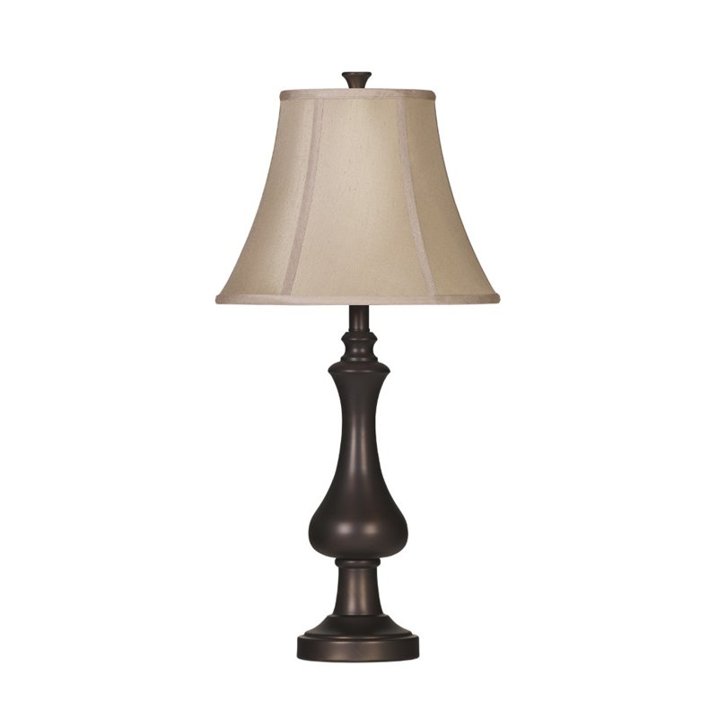 Ashley Nidra Metal Table Lamp In Brown Set Of 2 L206914 Ashley Nidra Metal Table Lamp In Brown Set Of 2