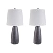 Signature Design by Ashley Shavontae Poly Table Lamp in Gray (Set of 2)