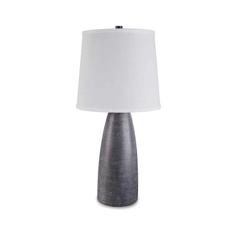 Signature Design by Ashley Shavontae Poly Table Lamp in Gray (Set of 2)