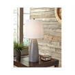 Signature Design by Ashley Shavontae Poly Table Lamp in Gray (Set of 2)