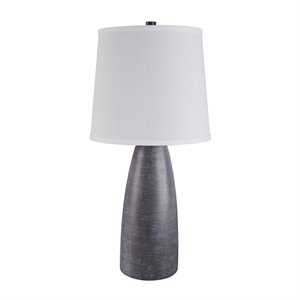 ashley furniture shavontae poly table lamp in gray (set of 2)