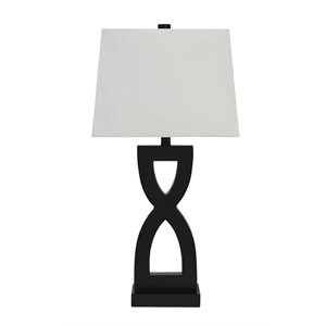 Ashley Amasai Poly Table Lamp in Black (Set of 2)