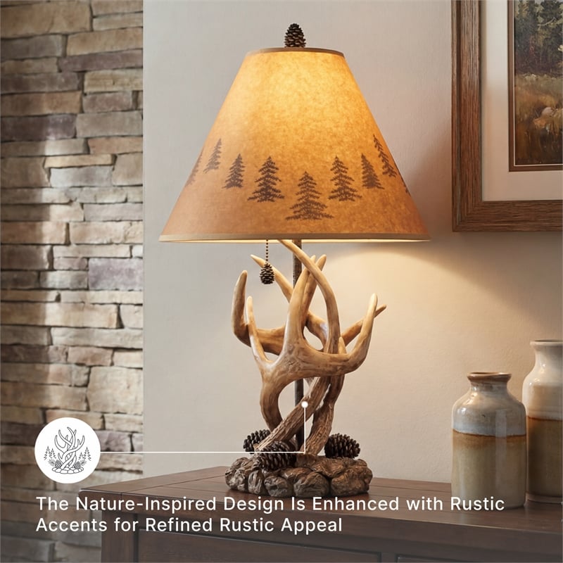 Signature Design by Ashley Derek Poly Table Lamp in Brown (Set of 2)
