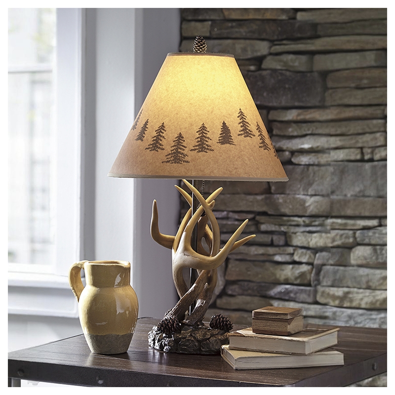 Signature Design by Ashley Derek Poly Table Lamp in Brown (Set of 2)