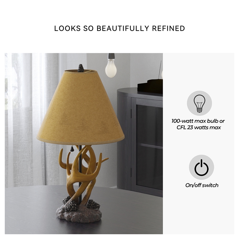 Signature Design by Ashley Derek Poly Table Lamp in Brown (Set of 2)