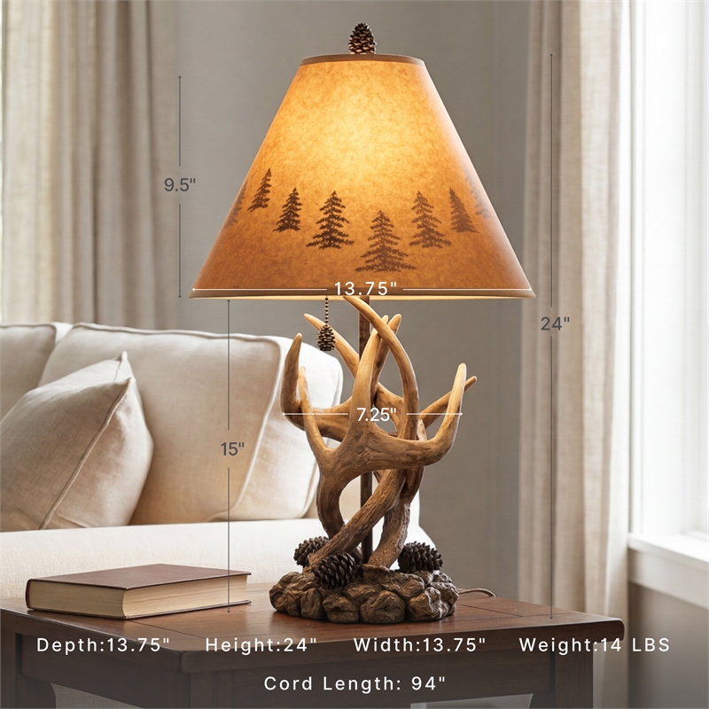 Signature Design by Ashley Derek Poly Table Lamp in Brown (Set of 2)
