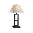 Ashley Furniture Deidra Metal Table Lamp with Fabric Shade in Black (Set of 2)