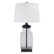 Signature Design by Ashley Sharolyn Glass Table Lamp in Transparent and Silver
