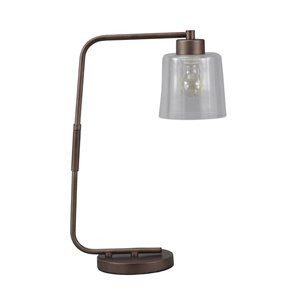 Ashley Kyron Metal Desk Lamp in Bronze