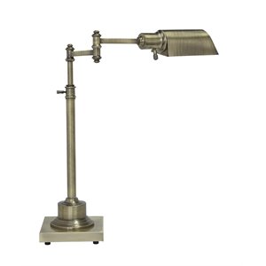 Ashley Arawn Metal Desk Lamp in Antique Brass