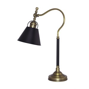 Ashley Arvid Metal Desk Lamp in Black and Gold