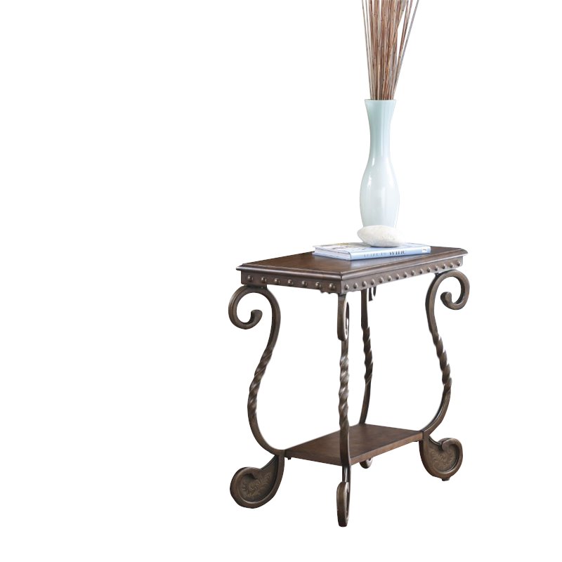 Ashley Furniture Rafferty End Table in Dark Brown Cymax Business