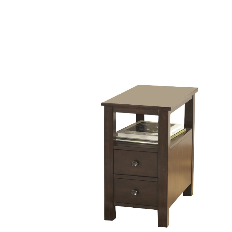 Ashley Furniture Marion End Table in Dark Brown | Cymax Business