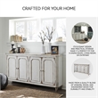 Ashley Furniture Mirimyn Engineered Wood Accent Cabinet in Antique White