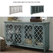Ashley Furniture Mirimyn Engineered Wood Accent Cabinet in Antique Teal