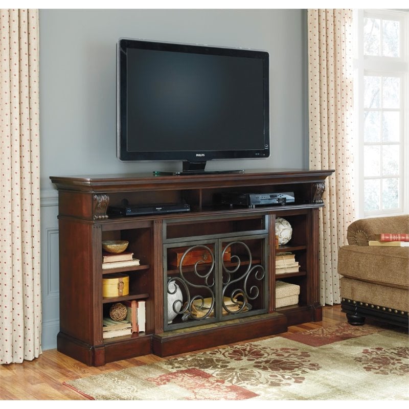 Ashley Alymere 72" TV Stand in Rustic Brown W66988