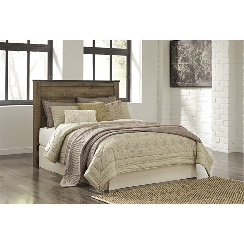 Signature Design by Ashley Trinell Queen Panel Headboard in Brown