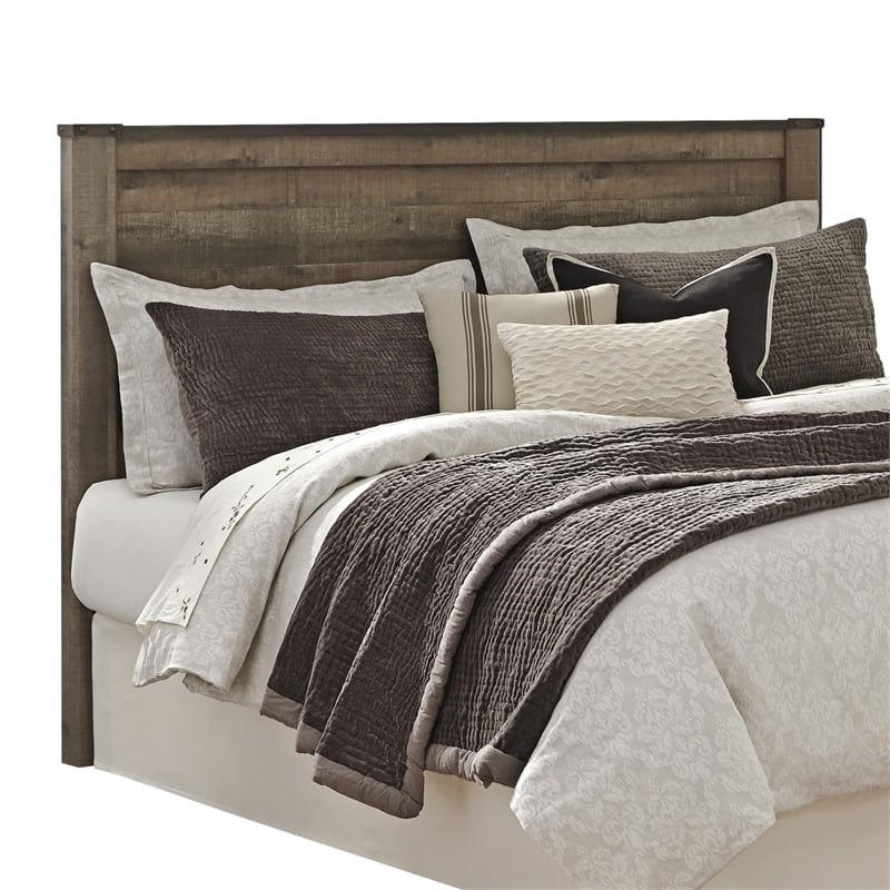 Signature Design by Ashley Trinell Wood California King Panel Headboard in Brown