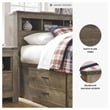 Signature Design by Ashley Trinell Wood Twin Bookcase Headboard in Brown