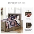 Signature Design by Ashley Trinell Wood Twin Bookcase Headboard in Brown