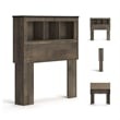 Signature Design by Ashley Trinell Wood Twin Bookcase Headboard in Brown