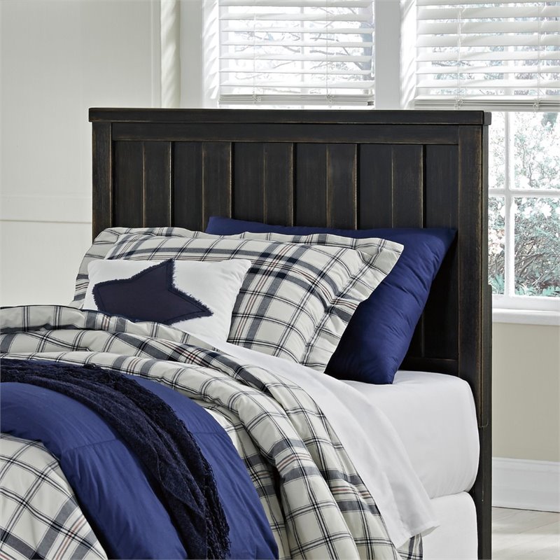 Ashley Jaysom Twin Panel Headboard in Black B52153