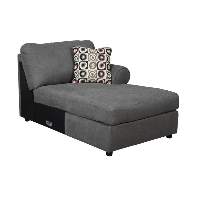 Ashley Furniture Jayceon 2 Piece Right Facing Sectional in Steel 649026617KIT