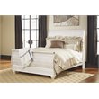 Ashley Furniture Willowton Queen Sleigh Bed in Whitewash