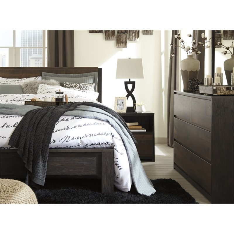 Ashley Furniture Windlore King Panel Bed In Dark Brown B320 56 58 97 Kit - Ashley Windlore Queen Panel Bed Ashley Furniture Windlore King Panel Bed In Dark Brown B320 56 58 97 Kit - Ashley Windlore Queen Panel Bed