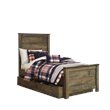 Ashley Furniture Trinell Twin Panel Bed with Trundle in Brown