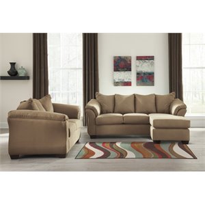 ashley furniture darcy 2 piece sofa set in mocha