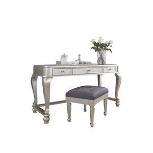 ashley coralayne bedroom vanity set in silver