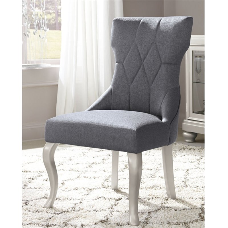 Ashley Furniture Coralayne 7 Piece Dining Set in Silver D6503501x6PKG