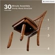 Ashley Berringer Microfiber Upholstered Dining Side Chair in Rustic Brown