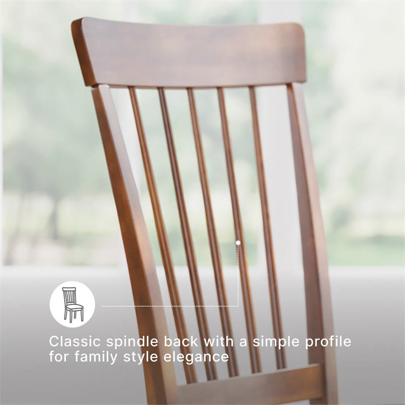 Ashley Berringer Microfiber Upholstered Dining Side Chair in Rustic Brown