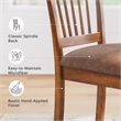 Ashley Berringer Microfiber Upholstered Dining Side Chair in Rustic Brown