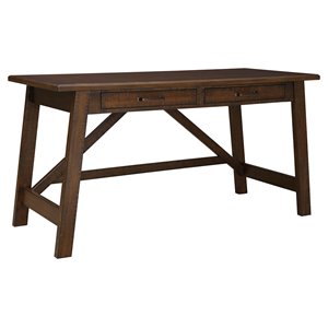 ashley furniture baldridge engineered wood home office desk in rustic brown