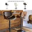 Ashley Furniture Bellatier Adjustable Faux Leather Upholstered Barstool in Black