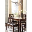 Signature Design by Ashley Bennox 6-Piece Engineered Wood Dining Set in Brown
