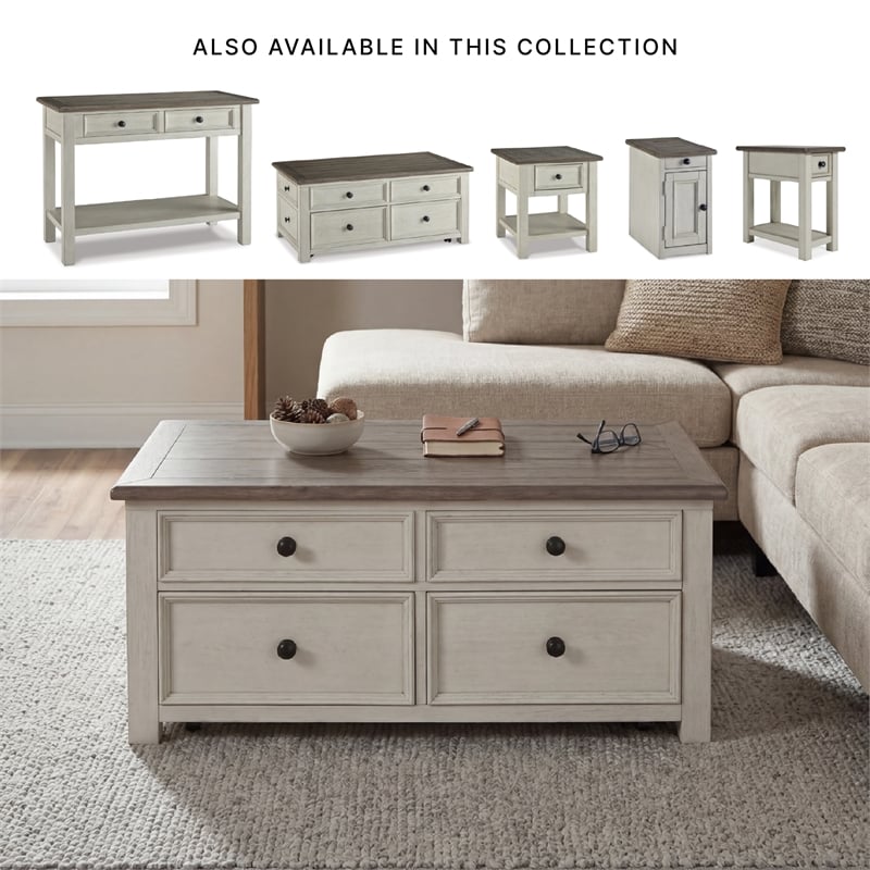 Ashley Furniture Bolanburg Engineered Wood Lift-Top Cocktail Table in Two-Tone