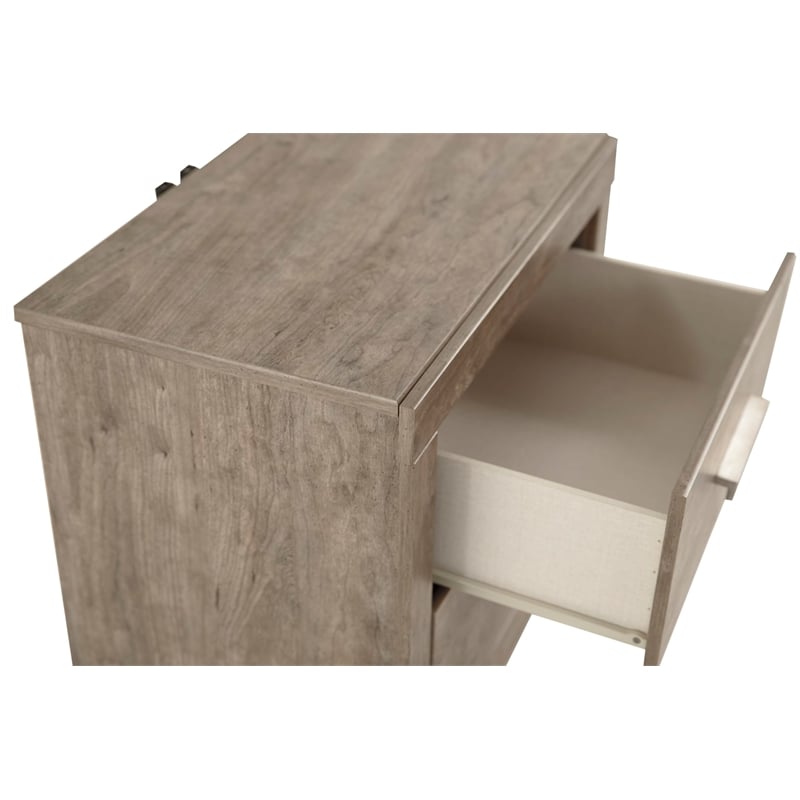 Signature Design by Ashley Culverbach Engineered Wood 2-Drawer Night Stand-Gray