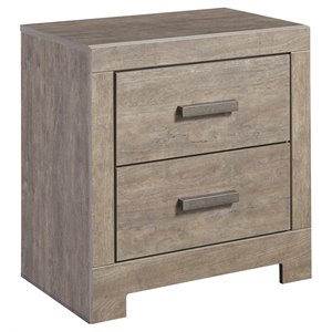 signature design by ashley culverbach engineered wood 2-drawer night stand-gray