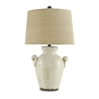 Signature Design by Ashley Emelda Ceramic Table Lamp in Cream