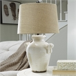Signature Design by Ashley Emelda Ceramic Table Lamp in Cream