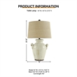 Signature Design by Ashley Emelda Ceramic Table Lamp in Cream