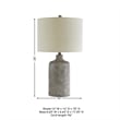 Signature Design by Ashley Linus Ceramic Table Lamp in Antique Black
