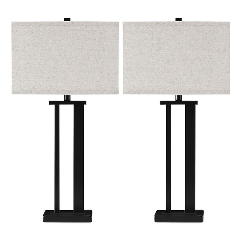 Signature Design by Ashley Aniela Metal Table Lamp in Bronze (Set of 2)