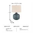 Signature Design by Ashley Malthace Metal Table Lamp in Patina