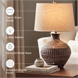 Signature Design by Ashley Magan Metal Table Lamp in Antique Bronze