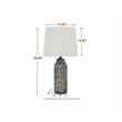 Signature Design by Ashley Mahima Paper Table Lamp in Black and White (Set of 2)